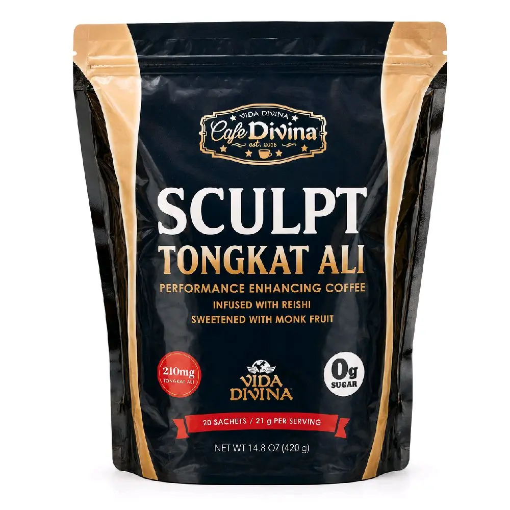 Vida Divina Sculpt Tongkat Ali Instant Coffee | 30 Sachets | 0g Sugar