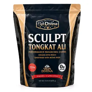 Vida Divina Sculpt Tongkat Ali Instant Coffee | 30 Sachets | 0g Sugar