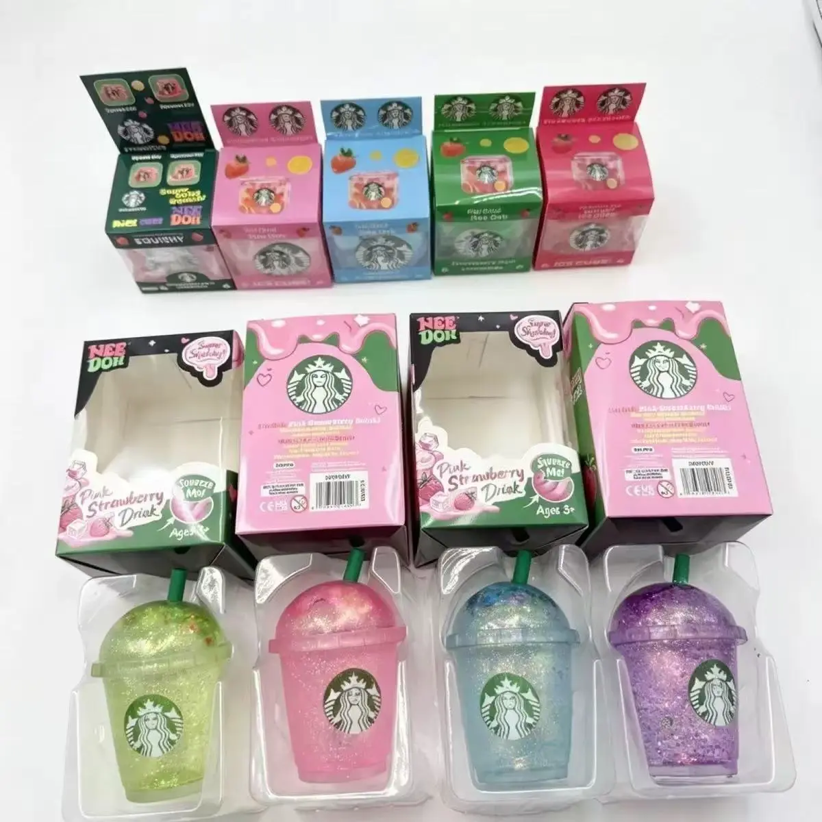 Pink Drink Squishy Better than Nice Cube – Sugar Filled Slow Rise Sensory Toy