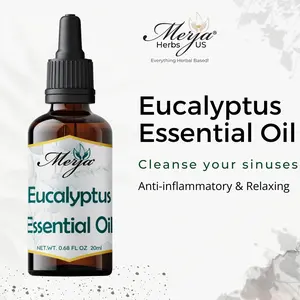 Merja Eucalyptus Essential Oil-100% Natural-Aromatherapy-Anti-Inflammatory & Relaxing
