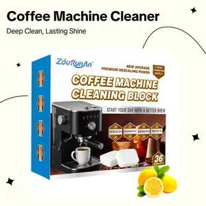 Coffee Machine Cleaner Descaler Tablets - 36 Count, 18 Months Supply, Heavy Duty Deep Cleaning for Coffee Pot & Coffe Machine, Compatible with Keurig, Nespresso, Miele, Ninja, Breville, DeLonghi, Espresso & Drip Machines