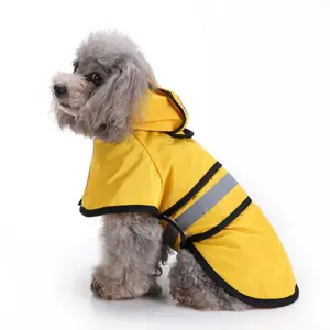 Reflective Dog Raincoat - All-Season Waterproof Rain Poncho for Small Dogs like Bichon Frise, Teddy & Poodle