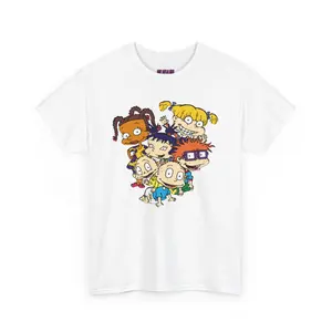 Rugrats Tommy Pickles Chuckie Angelica Retro Classic Cotton T-Shirt