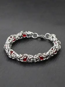 Punk Style Gothic Stainless Steel Thick Chain Bracelet, Fashionable Hand Jewelry for Party, Daily Clothing Decor, Trendy All-match & Exquisite Jewelry for Birthday Gift