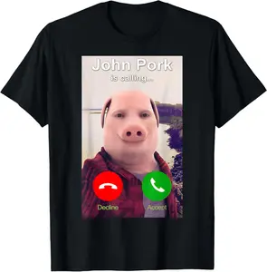 100% CottonJohn Pork is Calling Shirt T-Shirt