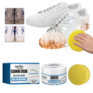 JUE FISH White Shoe Cleaning Paste – Daily Cleaner for Sneakers, Sports Shoes, Removes Dirt & Restores Shine