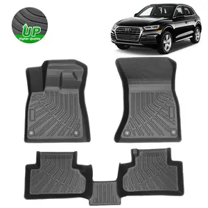 Custom Fit Heavy-Duty Floor Mats for Audi Q5 SQ5 2018-2025 Include Sportback (Not for Q5 PHEV Models) TPE Odorless All-Weather Protection Anti-Slip Waterproof Easy Clean