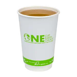 Karat Earth 16oz Eco-Friendly Insulated Paper Hot Cups (90 mm), Generic Print - 500 pcs