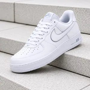 Nike Air Force 1 Low '07 LV8 White Silver Wolf Grey IQ5228-100 Men's Fashion Sneaker New