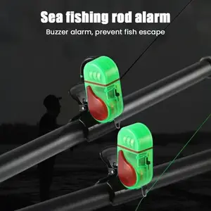 Night Fishing Electronic Alarm, Rod Clip Bite Indicator with Visual & Audible Alert, Ideal for Carp, Catfish, and Lake Fishing
