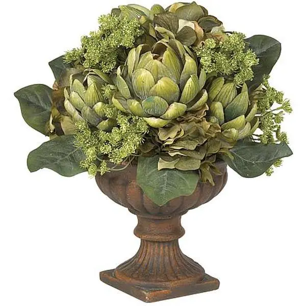 Nearly Natural Silk Artichoke Centerpiece Arrangement Nearly Natural Silk Artichoke Centerpiece Arrangement