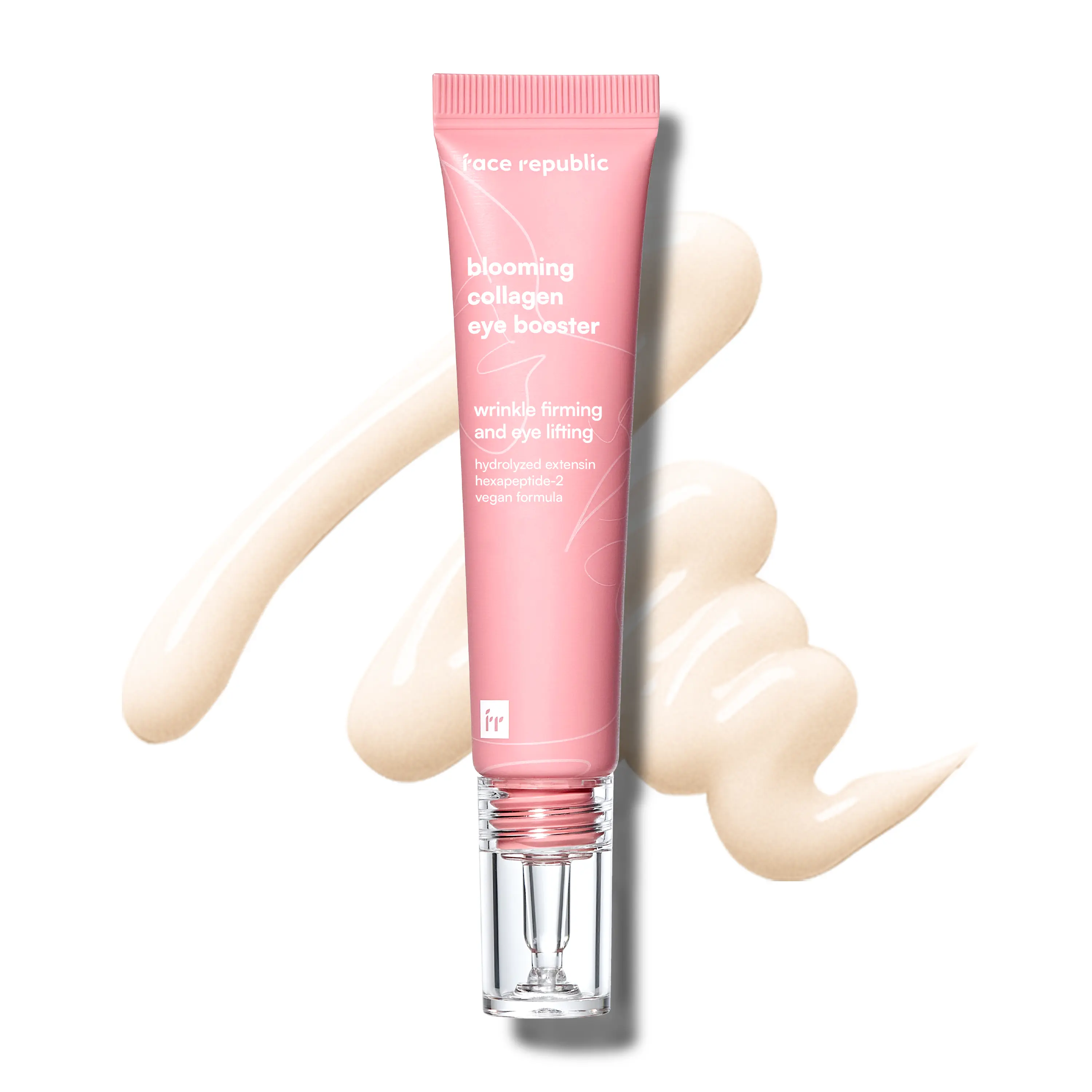 [Official Face Republic Partner] Blooming Collagen Eye Booster 15ml 0.50 fl oz | Wrinkle Care Eye Cream | Nourishing, Firming, Smoothing | Collagen, Vita-Peptide | Firm and Elastic Skin | Vegan Korean Skin Care