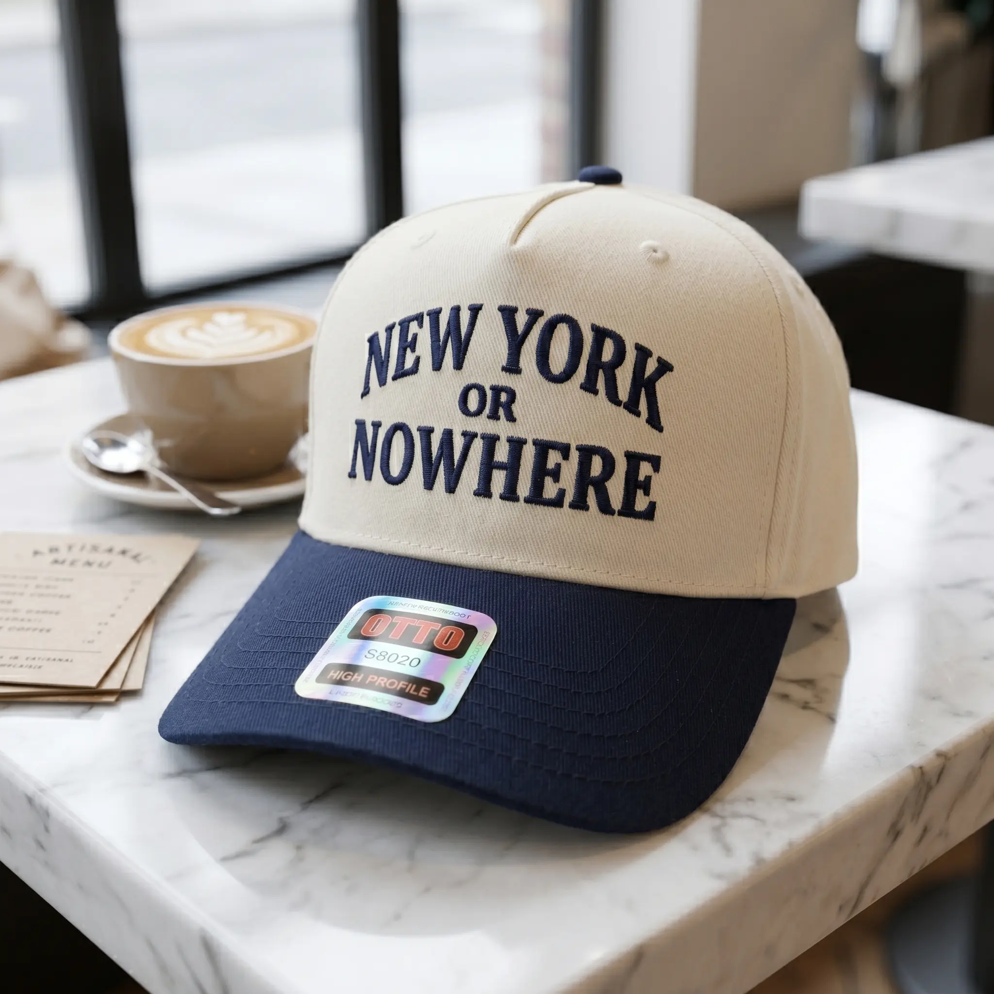 New York or Nowhere Hat, NYC Embroidered Baseball Cap, Vintage Hat, New York Aesthetic Cap, Trucker Hat, Unisex Hat