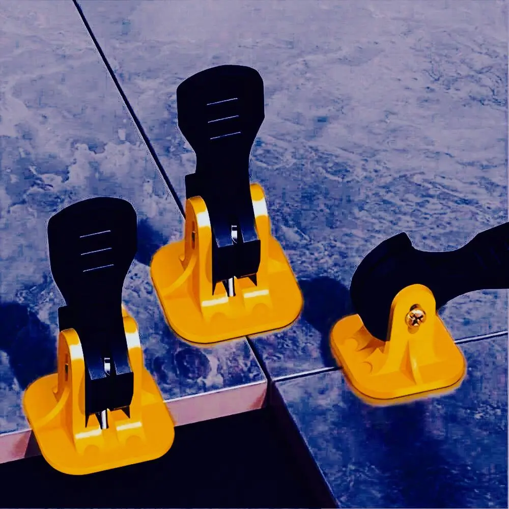 Tile Leveling System, 100pcs Reusable Plastic Construction Tools for Floor & Wall Tiles, Tile Installation Tools, Quick Snap Leveling Spacers with Push-button & Precise Seams, Hardware, Heavy Duty, Industrial, Construction Work Tool