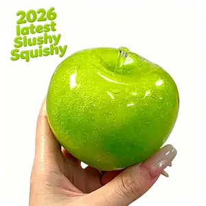 [2026 Slushy Squishy] Slushie Green Apple Squishy - Moldable Non-Rebound Crunchy Fidget Toyl Perfect for Medium GripStrength,slushy