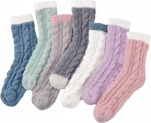 Clothirily Fuzzy Socks for Women, Fluffy Socks Womens, Soft Cozy Slipper Sock for Women, Womens Winter Warm Sleeping Sock