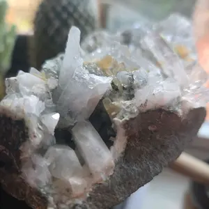 Bramberg Amethyst with Calcite - Natural Crystal Specimen Featuring White and Clear Crystals