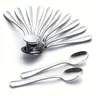 Stainless Steel Dessert Spoon, 12/24pcs Mini Coffee Spoon, Spoons Set, Durable and Easy to Use at Home and Restaurants, Metal Utensils, Kitchen Utensils, Kitchenware
