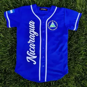 Nicaragua Jersey Baseball UniseX | Nicaragua Collection │ Inspired 3D Unisex Jerseys │ Multi-Color │ Size S-5XL