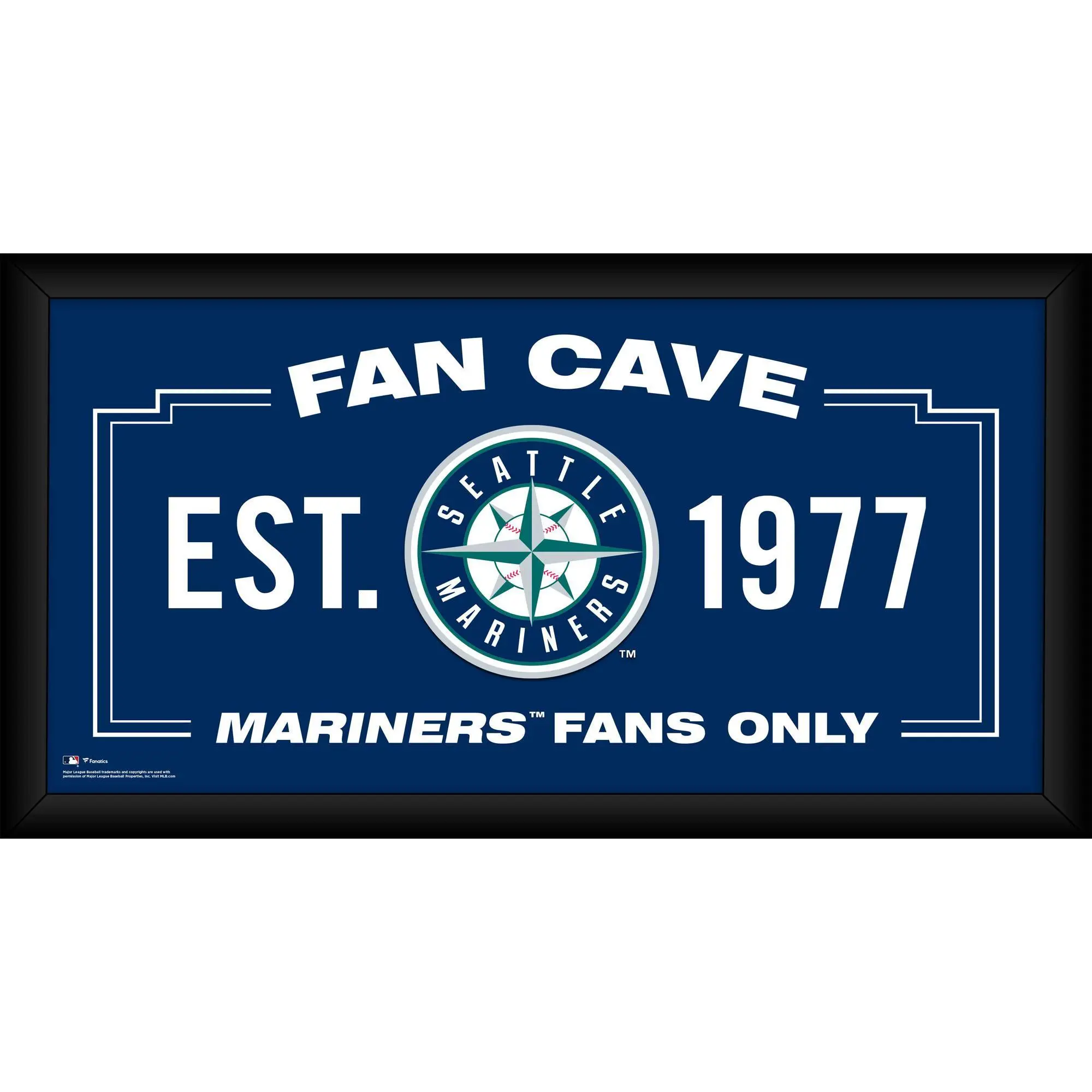 Seattle Mariners Framed 10" x 20" Fan Cave Collage - MLB Memorabilia