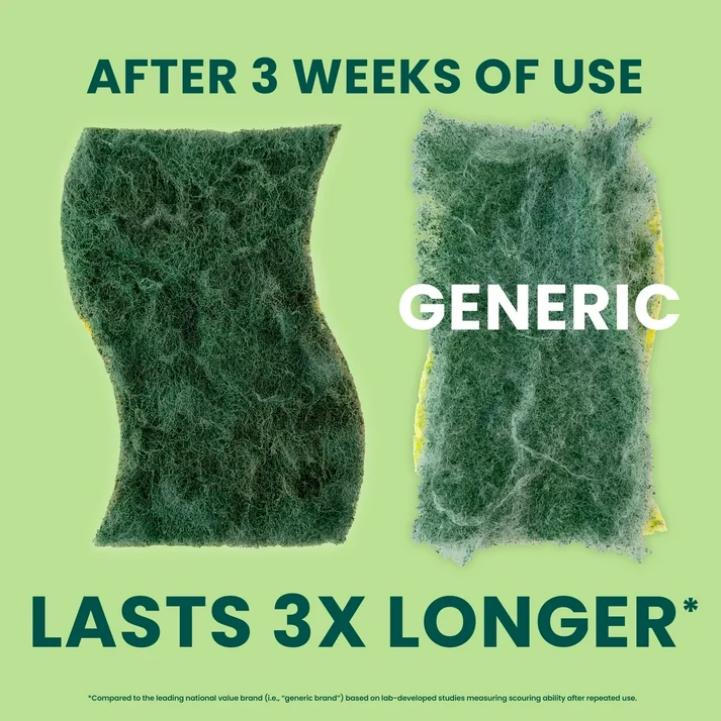 Scotch-Brite Heavy Duty Scrub Sponge, 6 Sponges Total