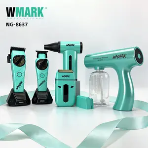 WMARK Trimmer Professional Hair Clippers Gift for barber Electric High-End Trimmer for Men 5 IN 1 Barber Combo NG-8637 Kit Cordless Hair Clipper Barber Equipment