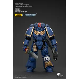 JOYTOY Warhammer 40K & The Horus Heresy Ultramarines Heroes of the Chapter Primaris Lieutenant Erastus 1/18 Limited Edition Action Figure Model Collectible for Birthday Christmas Display