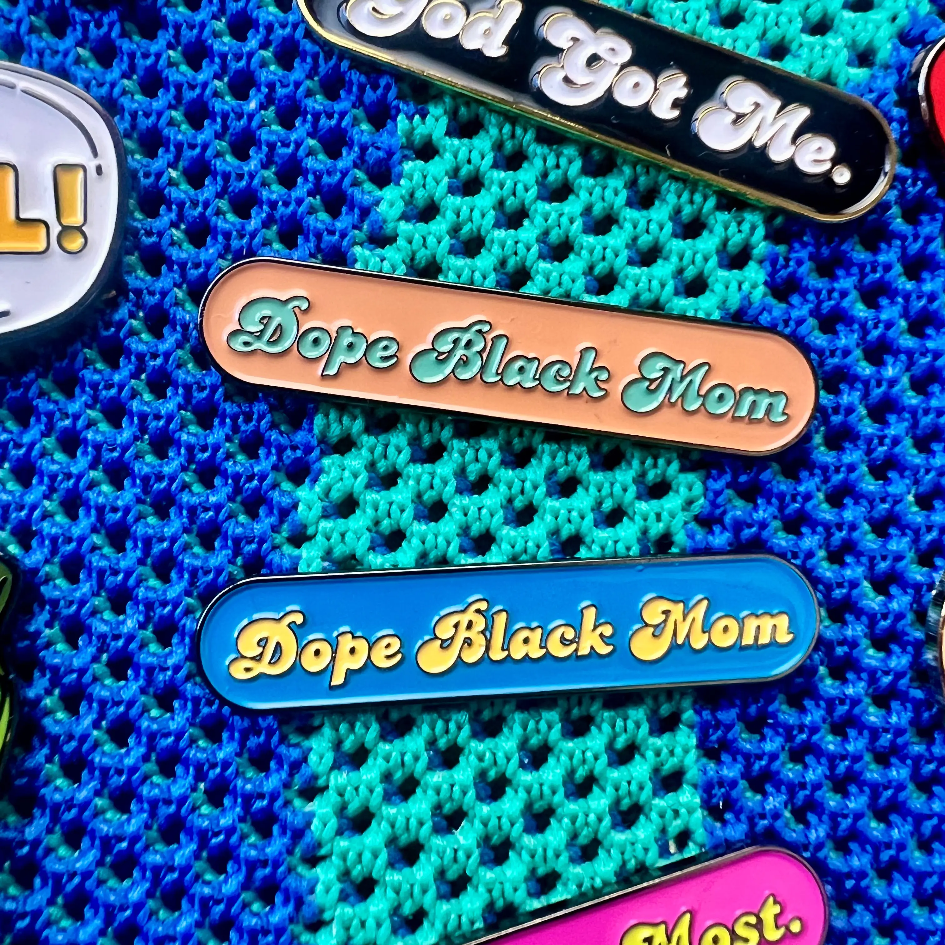 Enamel Pin | Dope Black Mom