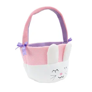 Plush Bunny Easter Basket