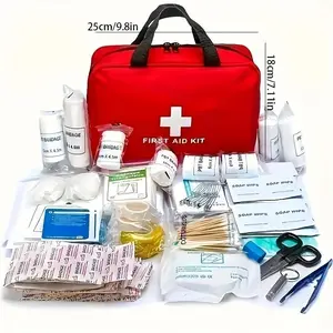 16-Piece Ultimate Waterproof Compact Trauma First Aid Kit - Healthcare Essential for Outdoor Enthusiasts & Families, Ideal for Camping, Emergency Response, Home, Car Use, Thoughtful Gift