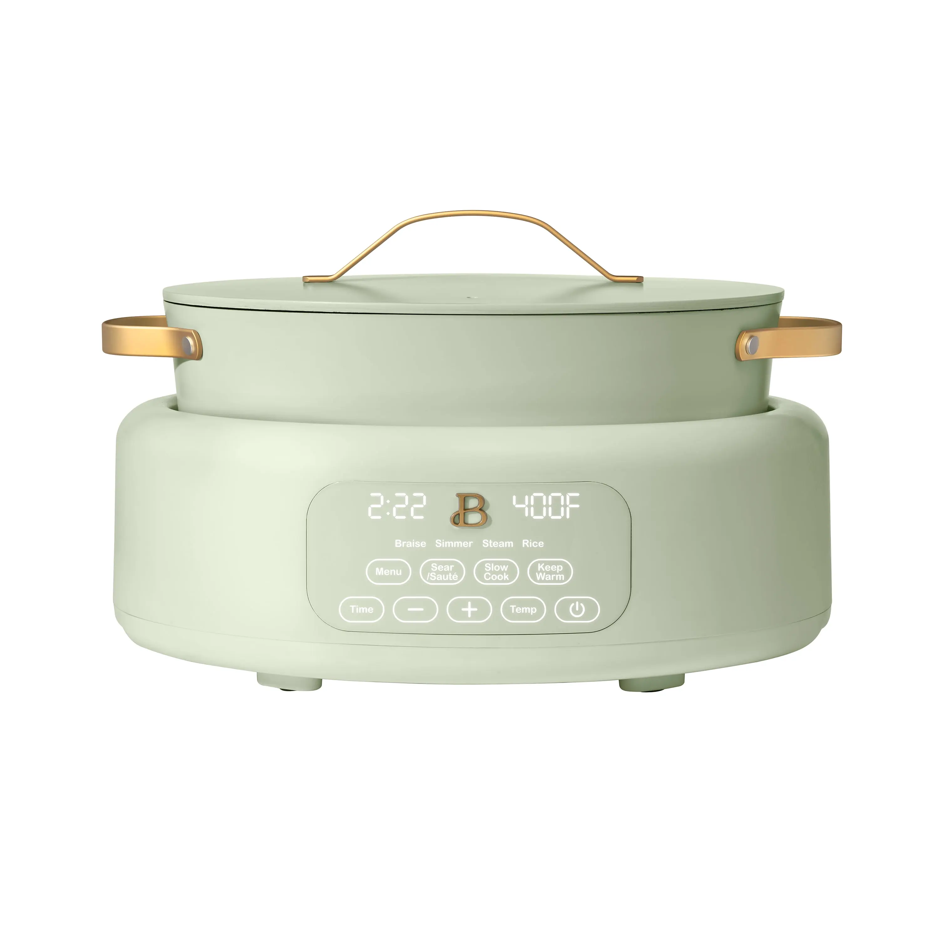 Drew Barrymore 10-in-1 6 Qt Ceramic Electric Multi-Cooker, Kitchen Cookware Appliance