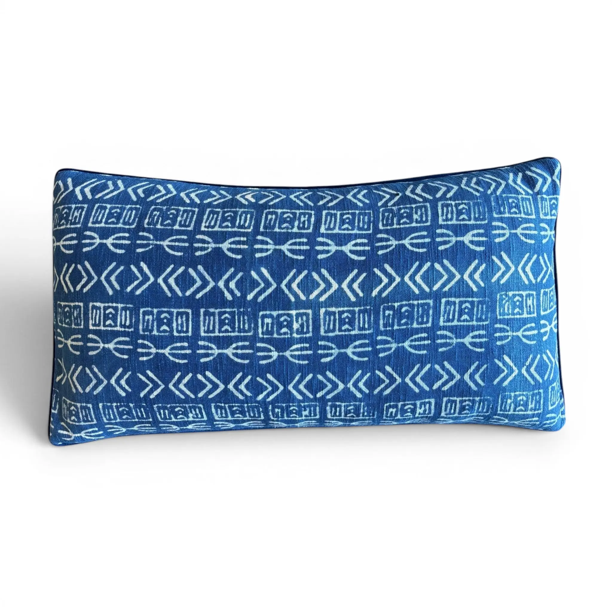 Vintage Indigo Mudcloth Floor Pillow