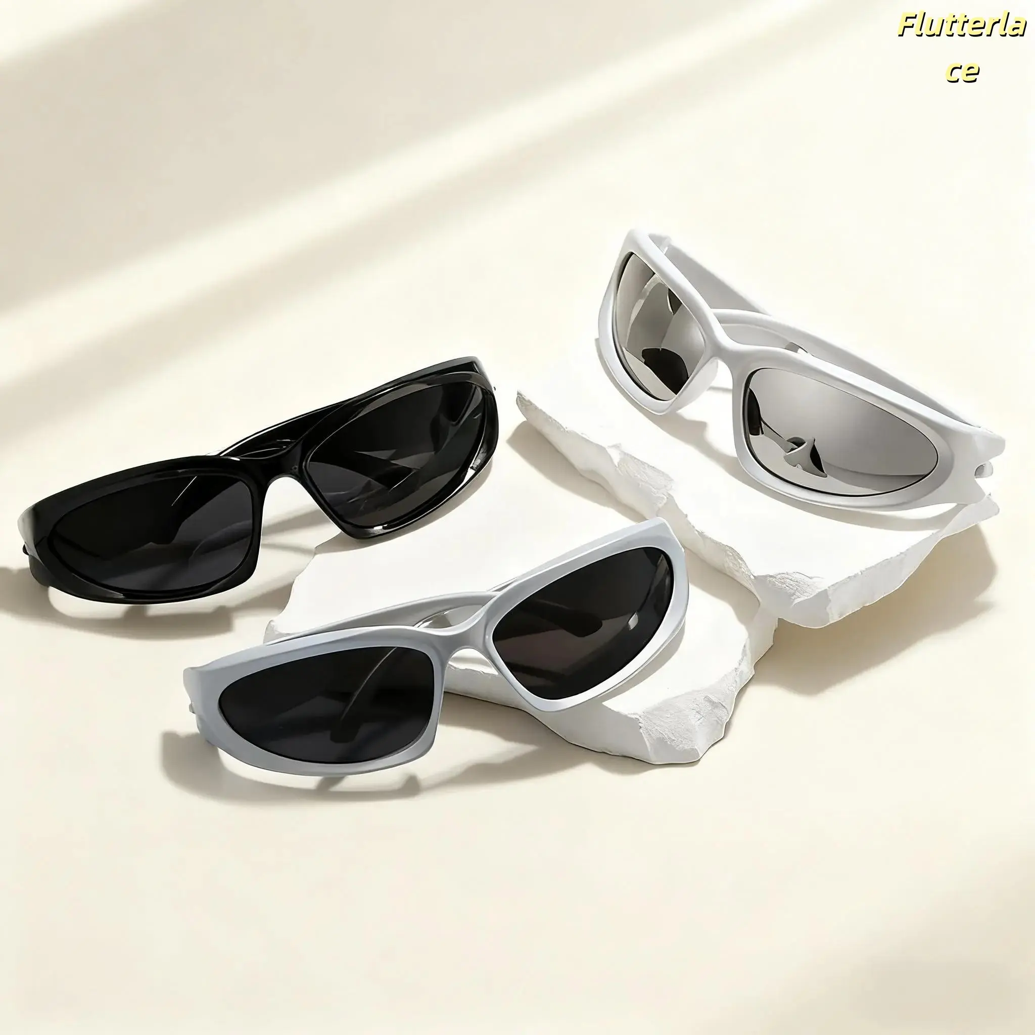 New Arrival 3-Pack Sunglasses – Punk Y2K Oval Mirror Shades for Men & Women | Colorful, Trendy Goggle Eyewear for Beach, Festival, Vacation, Outdoor Sports, Driving & Everyday Fashion