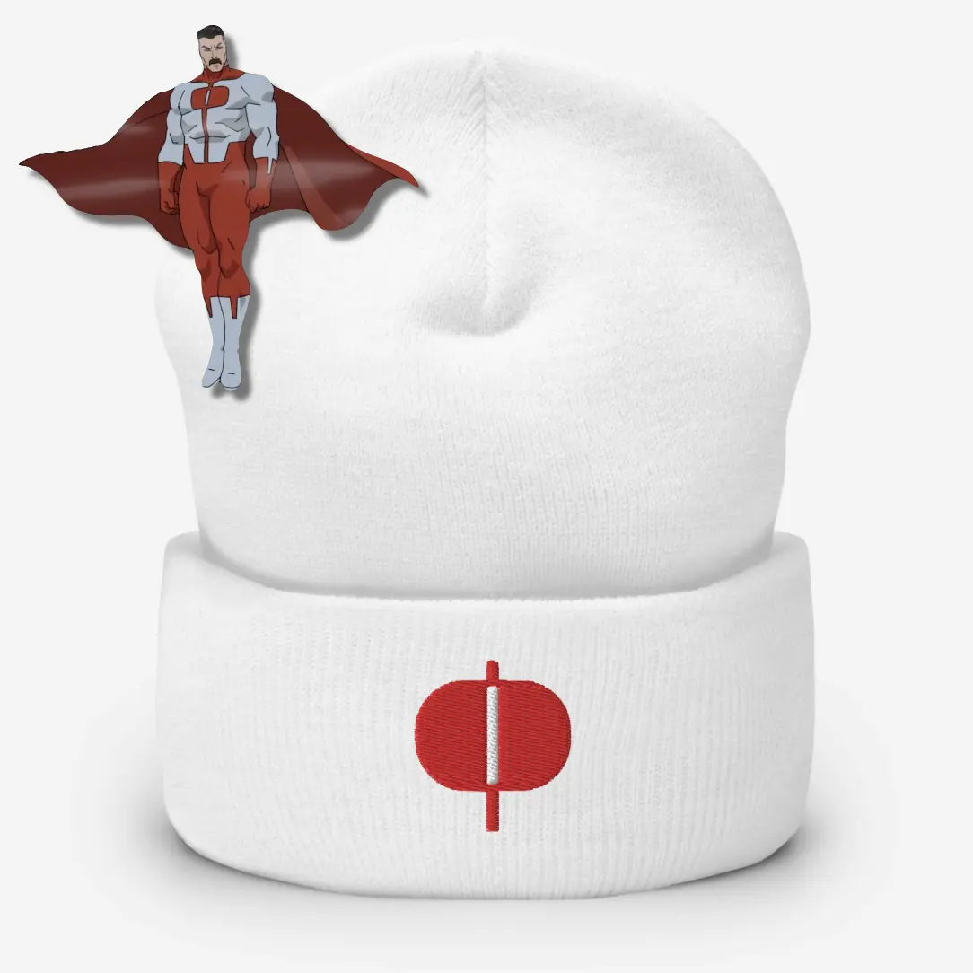Embroidered Invincible Beanies W/Satin Lining Embroidered Invincible Beanies W/Satin Lining