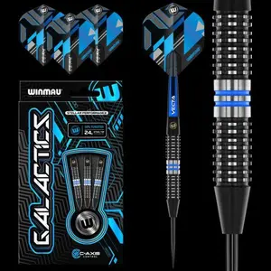 Winmau Galactics Steel Tip Dart Set 24 gram 90% Tungsten Alloy