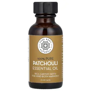 Pure Body Naturals 100% Pure Essential Oil, Patchouli, 1 fl oz (30 ml)