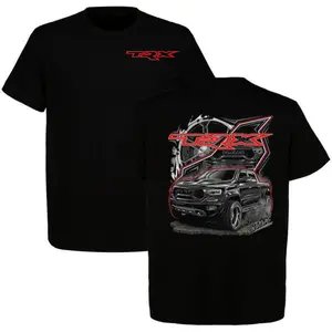 TRX Dodge Ram Graphic T-Shirt/Sweatshirt/Hoodie - Powerful Dodge Pickup Truck With Burnout Design Dodge Performance Car Shirt  Car Lover Tee, Full Colour, 100% Cotton Unisex Tee Made in USA Gift Idea Fan Men Top.