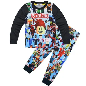 Children's Pajama Set – Long-Sleeve Cartoon Pajamas with Colorful 3D Game Print – Boys' and Girls' Pajama Top and Pants – Soft Breathable Fabric, Comfortable Sleepwear Kids