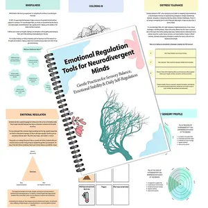 Healing Journal for High Sensitivity, Neurodiversity & Sensory Balance, Journaling, Emotion Regulation Notebook, Emotional Stability, Therapeutic Gentle Self-Care Tool, Gentle Practices, No Pressure to Be Normal