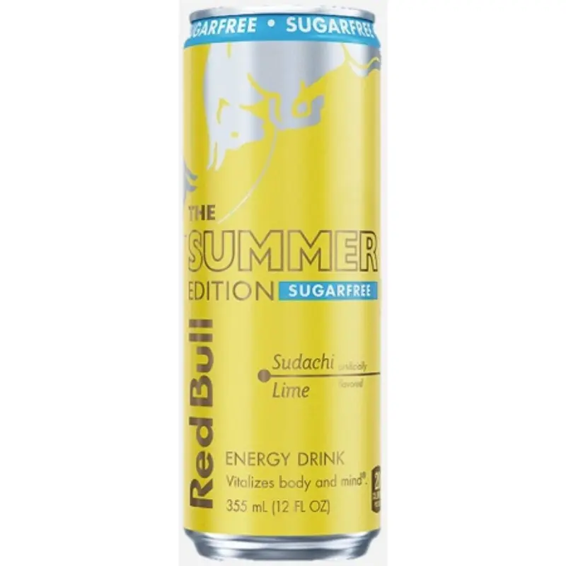 5-Pack Red Bull Sugar Free Sunachi Lime Energy Drink, 12oz Caffeinated Carbonated Beverage - Healthy, Boost, Citrus, Hydration & Electrolyte Sports Drink, Low-Calorie Gym Fuel for Performance & Focus, Bulk Wholesale Summer Pick-Me-Up, Healthy Energy Drink