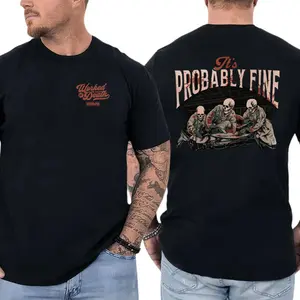 It’s Probably Fine EMT T-Shirt, Emergency Medical Worker Graphic, Workman Trading Co Graphic Shirt for EMTs & Paramedics, Funny Gift for First Responders