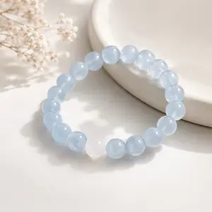 Aquamarine Crystal Bracelet for Anxiety | Throat Chakra · Calm · Communication