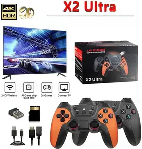 Retro Gaming Console with 40000+ Classic Games, 64GB and 128GB Plug & Play TV Stick, 43 Emulators, 4K HDMI Output, Dual 2.4GHz Wireless Controllers, Plug & Play TV Video Games, Arcade Gaming Fun,boys gift
