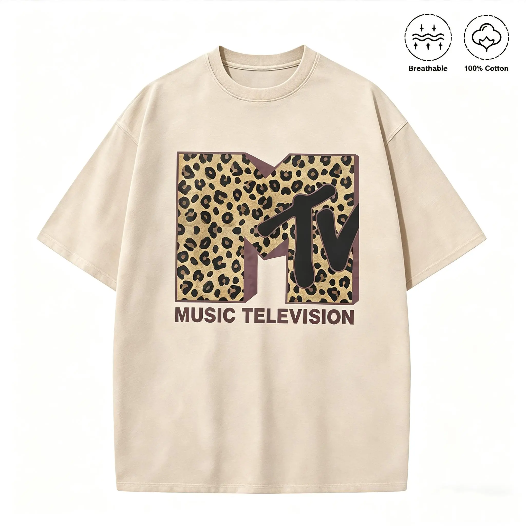 Washed T-shirt-Apricot
