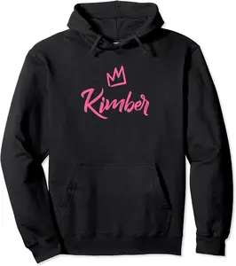 Kimber the Queen / Pink Crown & Name for Women Called Kimber Pullover Hoodie - Rubencordov Shop 85B0BRZ4Z9V5