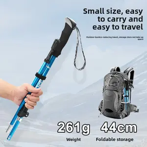 Hiking Cane Folding Aluminum Alloy Ultra Light Retractable Professional Outdoor Hiking Cane Hiking Cane Climbing Cane