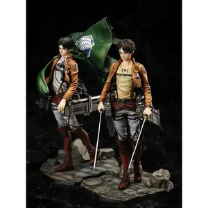 Shingeki no Kyojin Eren Yeager Anime Figure Attack On Titan Levi Ackerman Action Figure Mikasa Ackerman Figurine Model Toys
