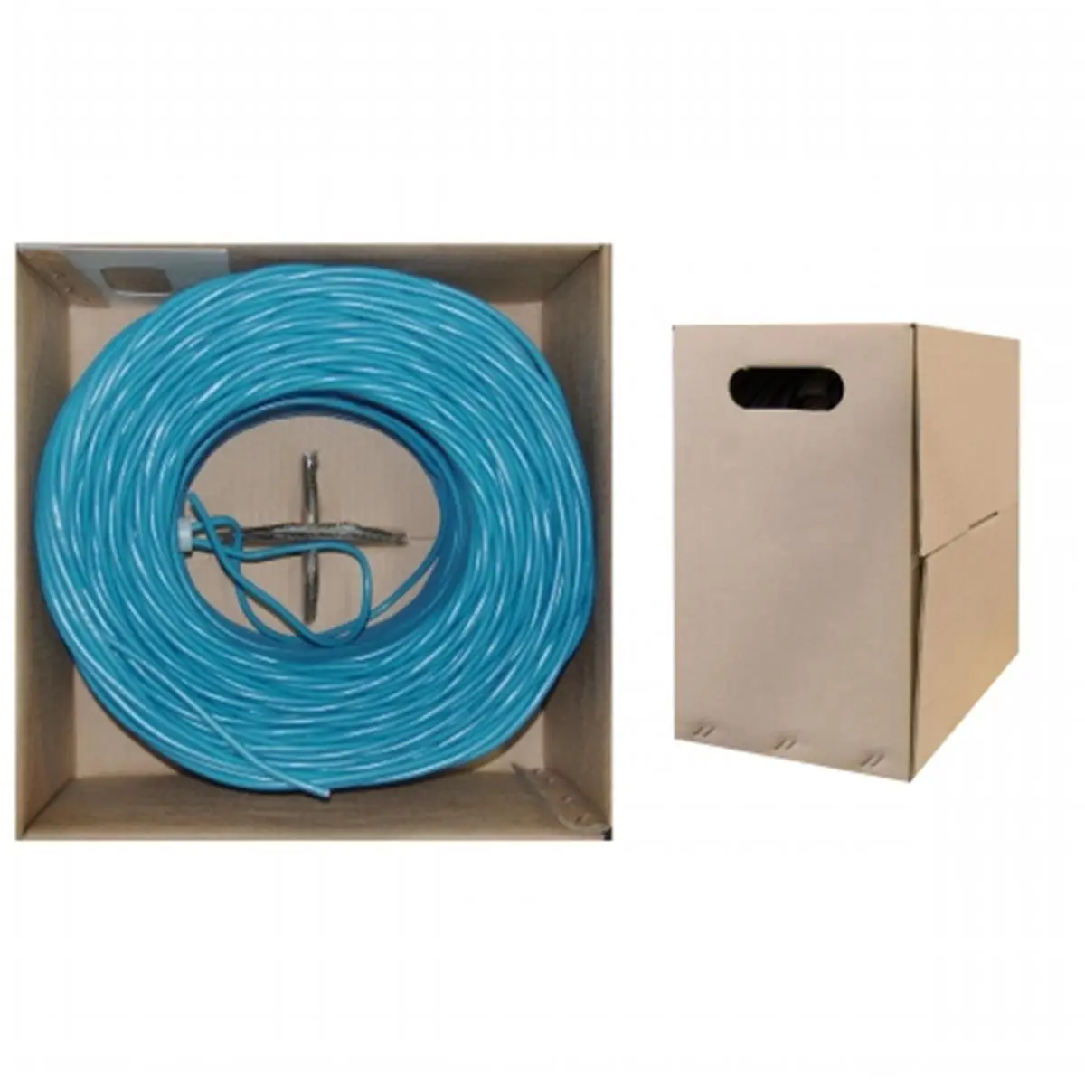 212 MAIN Cat5e Solid UTP Wire Ethernet Cable, 1000 ft Bulk in Pullbox, High-Speed Data Transfer, Blue for Outdoor Cycling & Recreation Network Installations