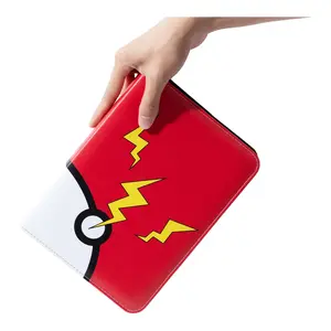Album Cards Collectible Card Capacity 480 – Letter Binder with Side Pocket – Collectible Card Album – Card Binder – Card Binder with Zip and Side Pocket – Trading Card Album