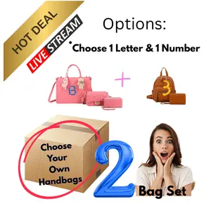 $39.99 1 LETTER 1 NUMBER, SETS HANDBAG BUNDLES: Classic  Wenbo brand women's handbag daily combo link